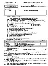Đề thi học kỳ I môn Địa lý Lớp 8 - Năm học 2015-2016 - Trường PT DTNT Buôn Đôn